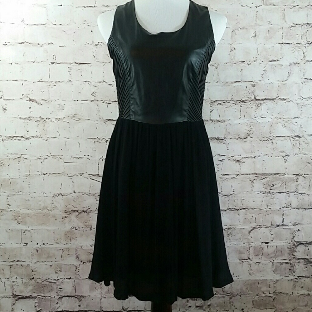 Anthropologie Line & Dot lamb skin dress